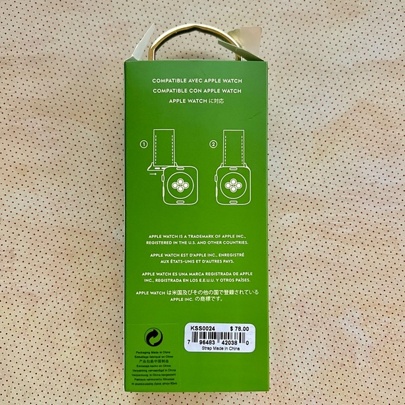 ♠️ kate spade “Leather Watch Strap” for Apple Watch™️ Vanchetta - Picture 2 of 9